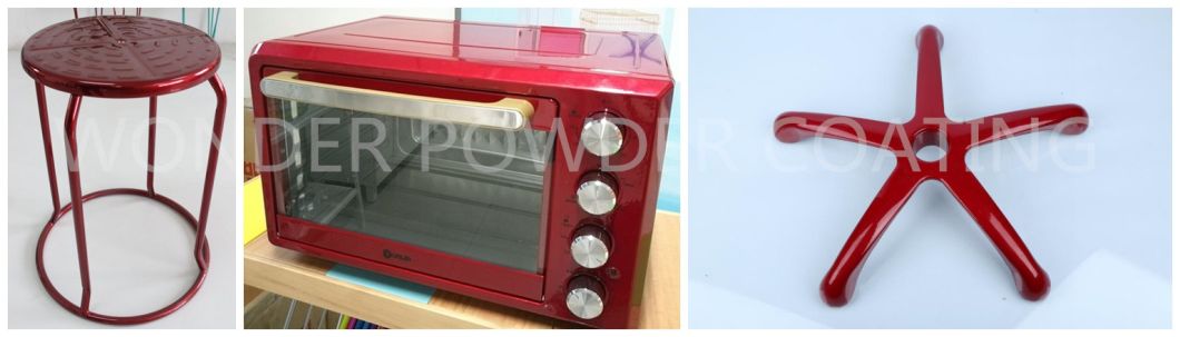 Recubrimiento en polvo Candy Mirror Red Chrome Silver Red Efecto rojo