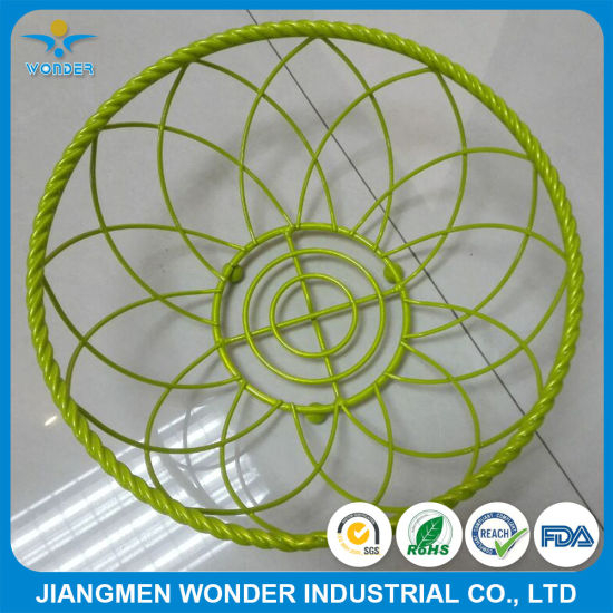 Recubrimiento de polvo verde metálico brillante brillante para racks de alambre de cocina