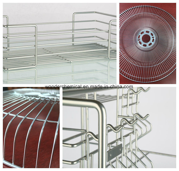 Revestimiento de polvo con efecto de revestimiento de cromo plateado de una sola capa para alambre de acero