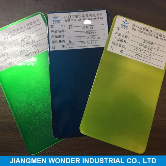 Acabado de la capa de polvo