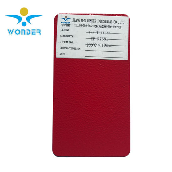 Códigos de color de Ral Panton de pintura de polvo de poliéster epoxi electrostático rojo Ral3000 para carretilla