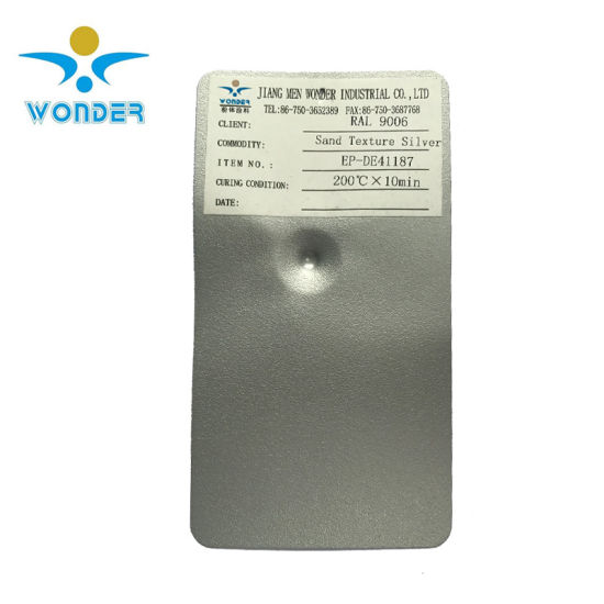 Rasguño resistente a la pintura de recubrimiento de polvo epoxi metálico Ral9006 para muebles de oficina