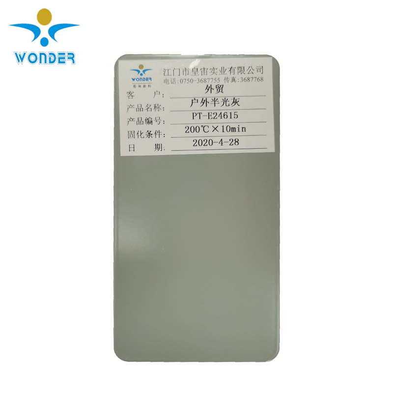 Poliéster puro electrostático semi gris RAL7035 40% de recubrimiento brillante en polvo