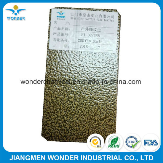 Revestimiento en polvo electrostático en polvo de cobre antiguo con textura de tono de martillo