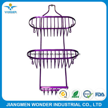 Revestimiento de pintura met&aacute;lica en polvo, violeta, color violeta