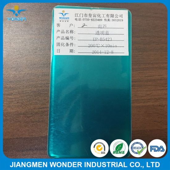 Acabado de la capa de polvo