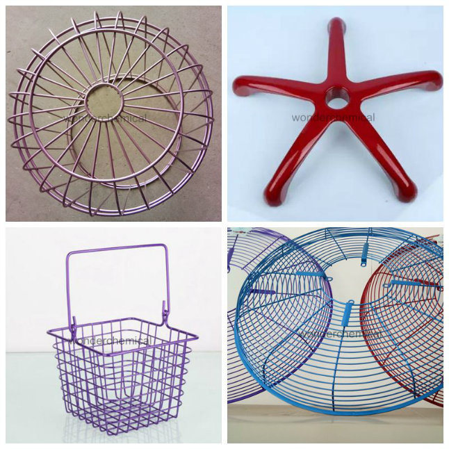 Color de caramelo de cromo pintura de recubrimiento de polvo con resistente a UV