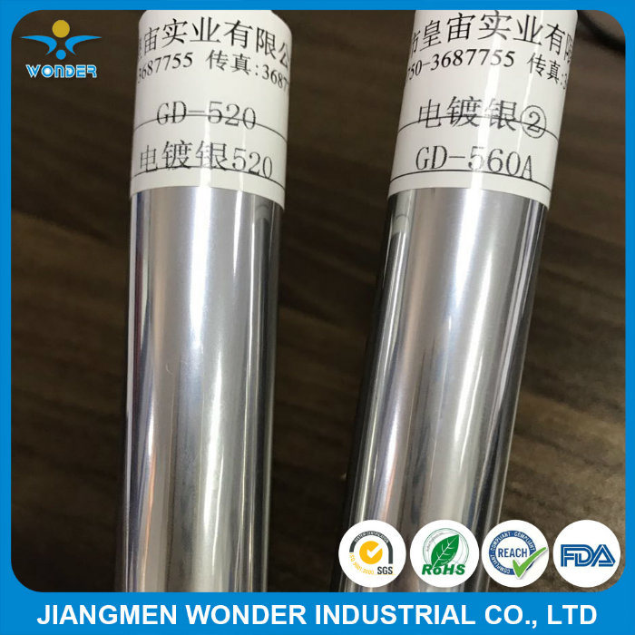 Revestimiento de polvo con efecto de revestimiento de cromo plateado de una sola capa para alambre de acero