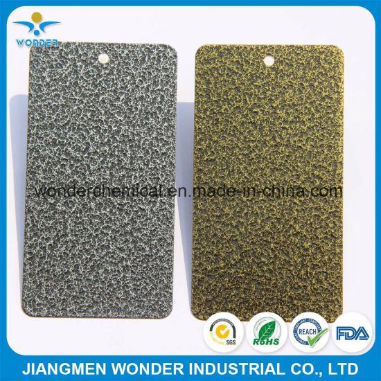 Recubrimiento de polvo de latón antiguo de textura de arrugas epoxi