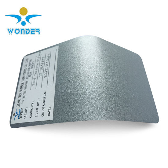 Rasguño resistente a la pintura de recubrimiento de polvo epoxi metálico Ral9006 para muebles de oficina