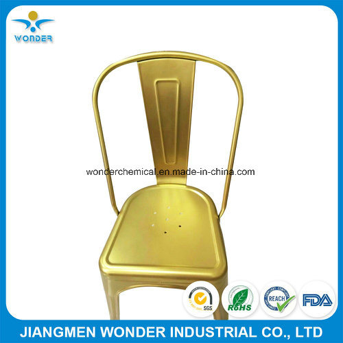 Revestimiento de polvo met&aacute;lico dorado Sparkle Sparkle para silla