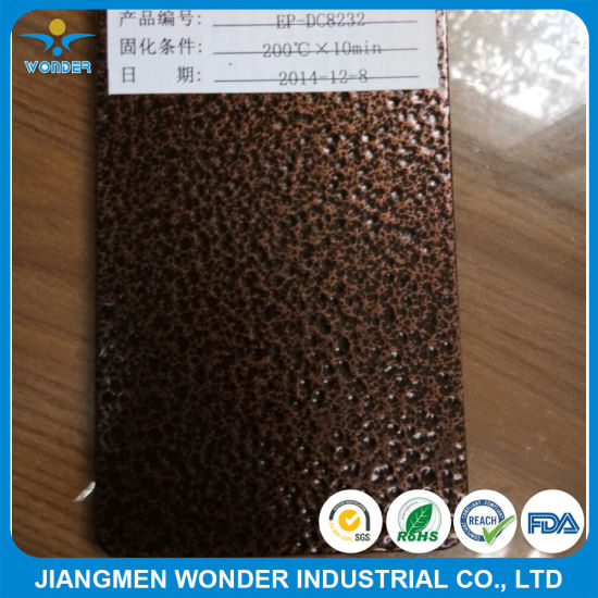 Recubrimiento de polvo de aerosol electrostático de poliéster puro en forma de martillo