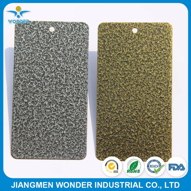 Recubrimiento de polvo de lat&oacute;n antiguo de textura de arrugas epoxi